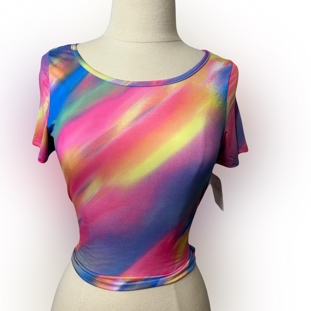 Rainbow Tie Top (NWT)